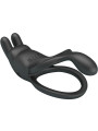 PRETTY LOVE - SETH DOBLE ANILLO VIBRADOR RABBIT 7 VIBRACIONES NEGRO DE LA MARCA PRETTY LOVE