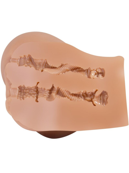 VIBRADOR REALISTA DOBLE AGUJERO CRAZY BULL CON CONTROL REMOTO DE LA MARCA CRAZY BULL