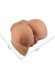 VIBRADOR REALISTA DOBLE AGUJERO CRAZY BULL CON CONTROL REMOTO DE LA MARCA CRAZY BULL