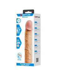 FUNDA PENE REALISTA CON TEXTURA Y EXTENSIÓN 7.6 CM DE LA MARCA PRETTY LOVE