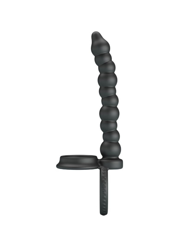 ANILLO PENE DILLION PRETTY LOVE ESTIMULACIÓN ANAL NEGRO DE LA MARCA PRETTY LOVE
