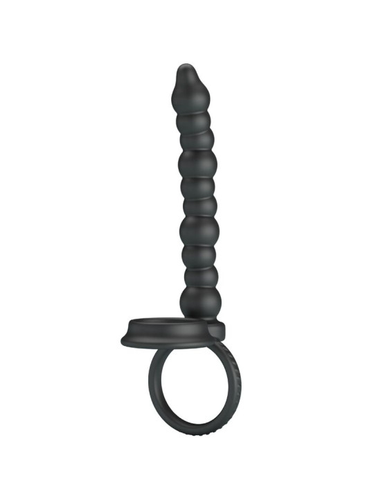 ANILLO PENE DILLION PRETTY LOVE ESTIMULACIÓN ANAL NEGRO DE LA MARCA PRETTY LOVE