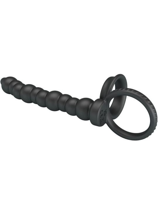 ANILLO PENE DILLION PRETTY LOVE ESTIMULACIÓN ANAL NEGRO DE LA MARCA PRETTY LOVE