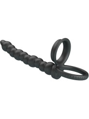 ANILLO PENE DILLION PRETTY LOVE ESTIMULACIÓN ANAL NEGRO DE LA MARCA PRETTY LOVE