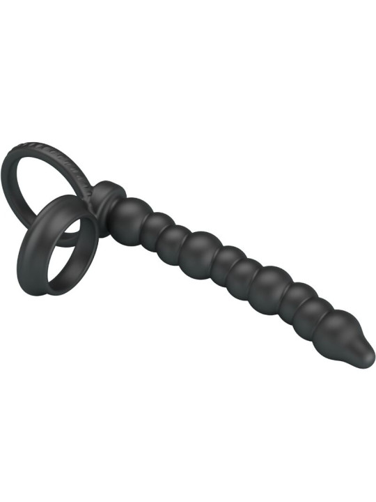 ANILLO PENE DILLION PRETTY LOVE ESTIMULACIÓN ANAL NEGRO DE LA MARCA PRETTY LOVE
