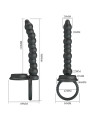 ANILLO PENE DILLION PRETTY LOVE ESTIMULACIÓN ANAL NEGRO DE LA MARCA PRETTY LOVE