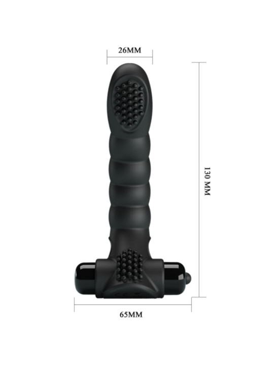 VIBRADOR DE DEDO PRETTY LOVE ALEXANDER 10 MODOS NEGRO DE LA MARCA PRETTY LOVE
