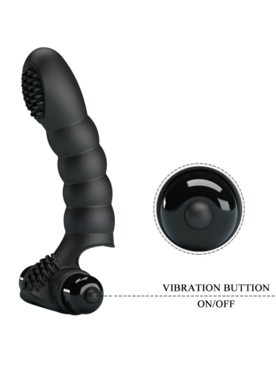 VIBRADOR DE DEDO PRETTY LOVE ALEXANDER 10 MODOS NEGRO DE LA MARCA PRETTY LOVE