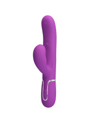 VIBRADOR RABBIT 3 EN 1 PRETTY LOVE PERLITA MORADO DE LA MARCA PRETTY LOVE