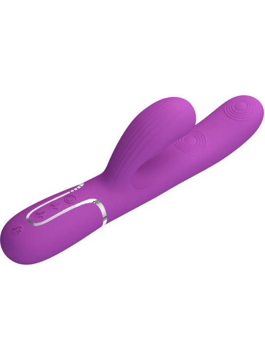 VIBRADOR RABBIT 3 EN 1 PRETTY LOVE PERLITA MORADO DE LA MARCA PRETTY LOVE