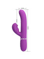 VIBRADOR RABBIT 3 EN 1 PRETTY LOVE PERLITA MORADO DE LA MARCA PRETTY LOVE