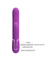 VIBRADOR RABBIT 3 EN 1 PRETTY LOVE PERLITA MORADO DE LA MARCA PRETTY LOVE