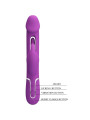 VIBRADOR RABBIT 3 EN 1 RECARGABLE CON LENGUA OSCILANTE DE LA MARCA PRETTY LOVE
