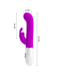 VIBRADOR RABBIT 30 MODOS PRETTY LOVE CENTAUR MORADO DE LA MARCA PRETTY LOVE