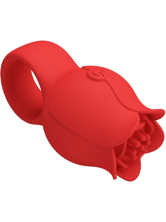 VIBRADOR DE DEDO ROSA 10 MODOS PRETTY LOVE ROJO DE LA MARCA PRETTY LOVE