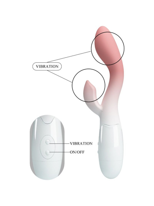 VIBRADOR PUNTO G Y CLÍTORIS PRETTY LOVE BRIGHTY 30 MODOS ROSA DE LA MARCA PRETTY LOVE