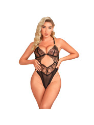 BODY TRANSPARENTE NEGRO CON ENCAJE HUECO L/XL SUBBLIME DE LA MARCA SUBBLIME BODIES
