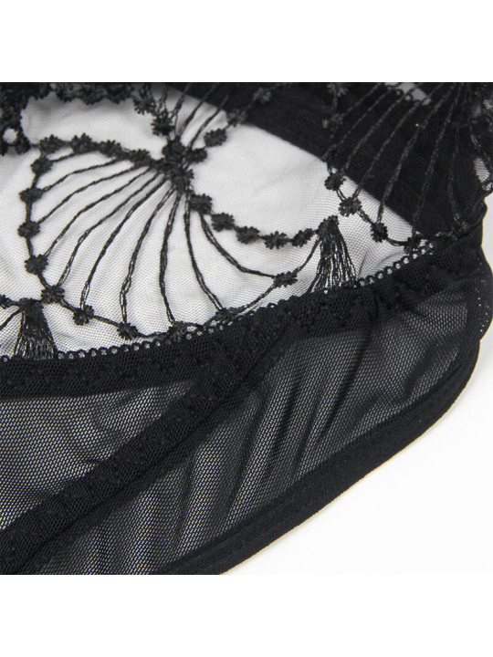BODY TRANSPARENTE NEGRO CON ENCAJE HUECO L/XL SUBBLIME DE LA MARCA SUBBLIME BODIES