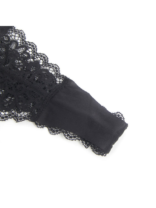 BODY NEGRO CON CREMALLERA Y LIGUEROS SUBBLIME L/XL DE LA MARCA SUBBLIME BODIES