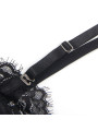 BODY DE ENCAJE NEGRO CON LIGUEROS Y DISEÑO CROTCHLESS DE LA MARCA SUBBLIME BODIES