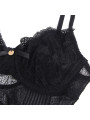 BODY NEGRO DE ENCAJE CROTCHLESS CON PUSH-UP SUBBLIME DE LA MARCA SUBBLIME BODIES