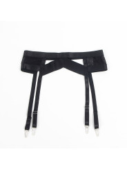 SET LENCERÍA BONDAGE NEGRO CON PORTALIGAS Y SUJETADOR DE LA MARCA SUBBLIME SETS