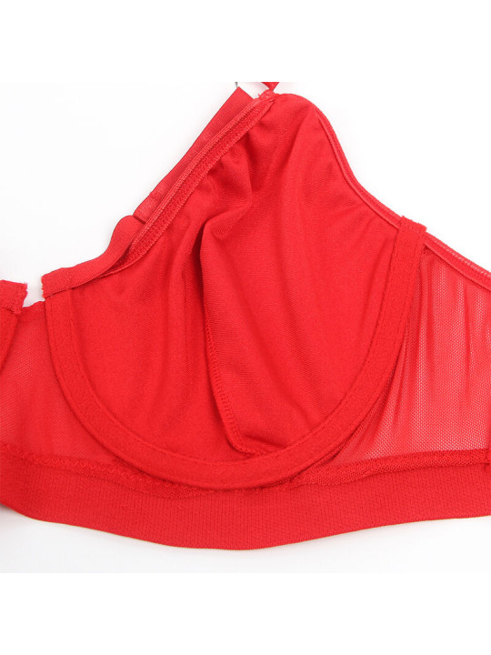 SET LENCERÍA BONDAGE ROJO SUJETADOR Y PORTALIGAS SUBBLIME DE LA MARCA SUBBLIME SETS