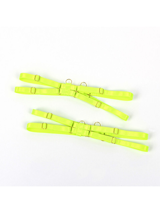 CONJUNTO LENCERÍA VERDE HOLLOW CUT SUJETADOR Y COLLAR S/M DE LA MARCA SUBBLIME SETS