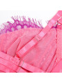 SUJETADOR CON ENCAJE Y LIGUEROS ROSA MORADO SUBBLIME L/XL DE LA MARCA SUBBLIME SETS