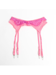SUJETADOR CON ENCAJE Y LIGUEROS ROSA MORADO SUBBLIME L/XL DE LA MARCA SUBBLIME SETS