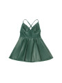 CAMISÓN SEXY VERDE CON TIRANTES DE CUERO PU SUBBLIME DE LA MARCA SUBBLIME DRESSES