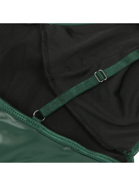 CAMISÓN SEXY VERDE CON TIRANTES DE CUERO PU SUBBLIME DE LA MARCA SUBBLIME DRESSES