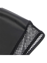 VESTIDO HALTER NEGRO CON TRANSPARENCIAS Y CUERO PU - SUBBLIME DE LA MARCA SUBBLIME DRESSES