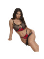 CONJUNTO LENCERÍA ROJO MALLA Y CREMALLERA SUBBLIME DE LA MARCA SUBBLIME SETS