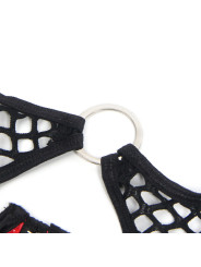 CONJUNTO LENCERÍA ROJO MALLA Y CREMALLERA SUBBLIME DE LA MARCA SUBBLIME SETS