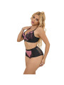 CONJUNTO LENCERÍA ROSA ENCAJE MALLA SUJETADOR PUSH-UP DE LA MARCA SUBBLIME SETS