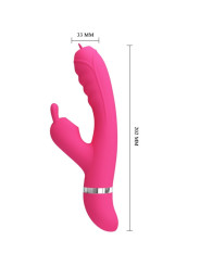 VIBRADOR RABBIT PRETTY LOVE PHOENIX ROSA MULTIFUNCIÓN DE LA MARCA PRETTY LOVE