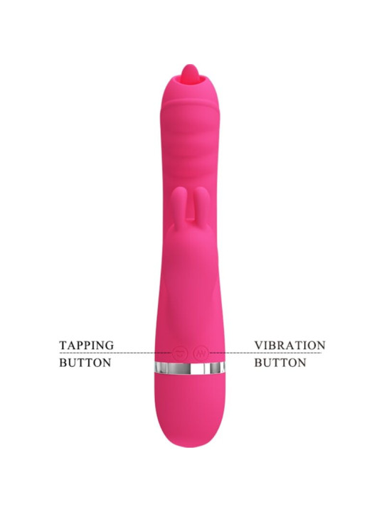 VIBRADOR RABBIT PRETTY LOVE PHOENIX ROSA MULTIFUNCIÓN DE LA MARCA PRETTY LOVE