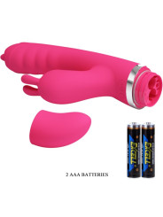 VIBRADOR RABBIT PRETTY LOVE PHOENIX ROSA MULTIFUNCIÓN DE LA MARCA PRETTY LOVE