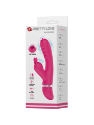 VIBRADOR RABBIT PRETTY LOVE PHOENIX ROSA MULTIFUNCIÓN DE LA MARCA PRETTY LOVE