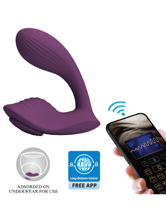 VIBRADOR APP CONTROL REMOTO PRETTY LOVE FRANZ MORADO DE LA MARCA PRETTY LOVE