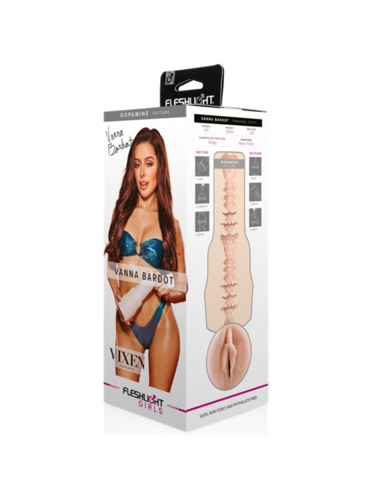 FLESHLIGHT VANNA BARDOT - ESTIMULADOR VAGINAL REALISTA DE LA MARCA FLESHLIGHT GIRLS
