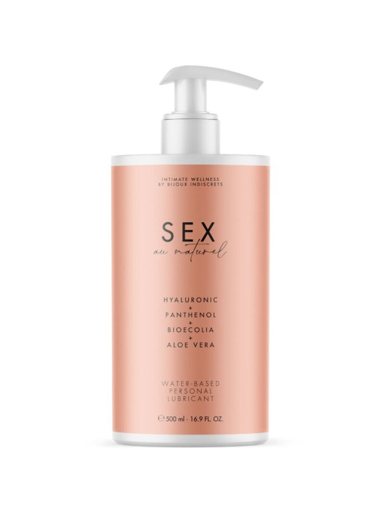 LUBRICANTE ÍNTIMO BASE AGUA 500 ML - VEGANO Y SIN PARABENOS DE LA MARCA BIJOUX AU NATUREL