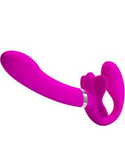 VIBRADOR DOBLE STRAP-ON 12 MODOS PRETTY LOVE VALERIE DE LA MARCA PRETTY LOVE