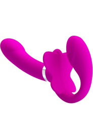VIBRADOR DOBLE STRAP-ON 12 MODOS PRETTY LOVE VALERIE DE LA MARCA PRETTY LOVE