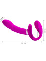 VIBRADOR DOBLE STRAP-ON 12 MODOS PRETTY LOVE VALERIE DE LA MARCA PRETTY LOVE
