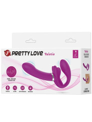 VIBRADOR DOBLE STRAP-ON 12 MODOS PRETTY LOVE VALERIE DE LA MARCA PRETTY LOVE