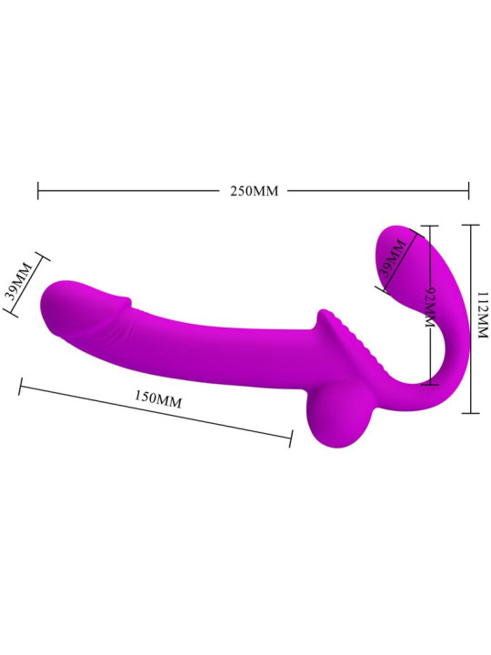 PRETTY LOVE KELPIE STRAP-ON DOBLE MORADO SQUIRT DE LA MARCA PRETTY LOVE