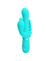 VIBRADOR RABBIT 4 EN 1 PRETTY LOVE CAMMY AZUL DE LA MARCA PRETTY LOVE
