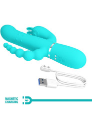 VIBRADOR RABBIT 4 EN 1 PRETTY LOVE CAMMY AZUL DE LA MARCA PRETTY LOVE